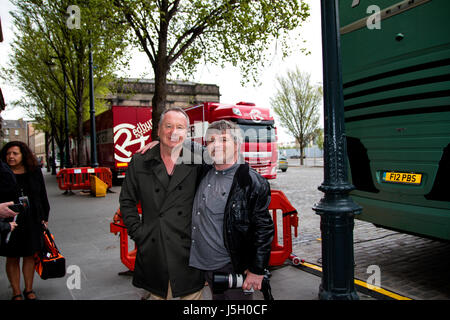 Lead singer of the pop group Simple Minds Jim Kerr with wife singer